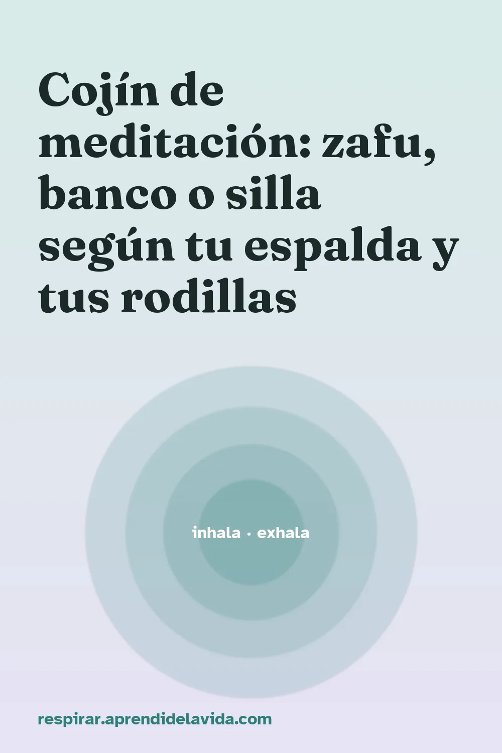 Cojín de meditación: zafu, banco o silla según tu espalda y tus rodillas