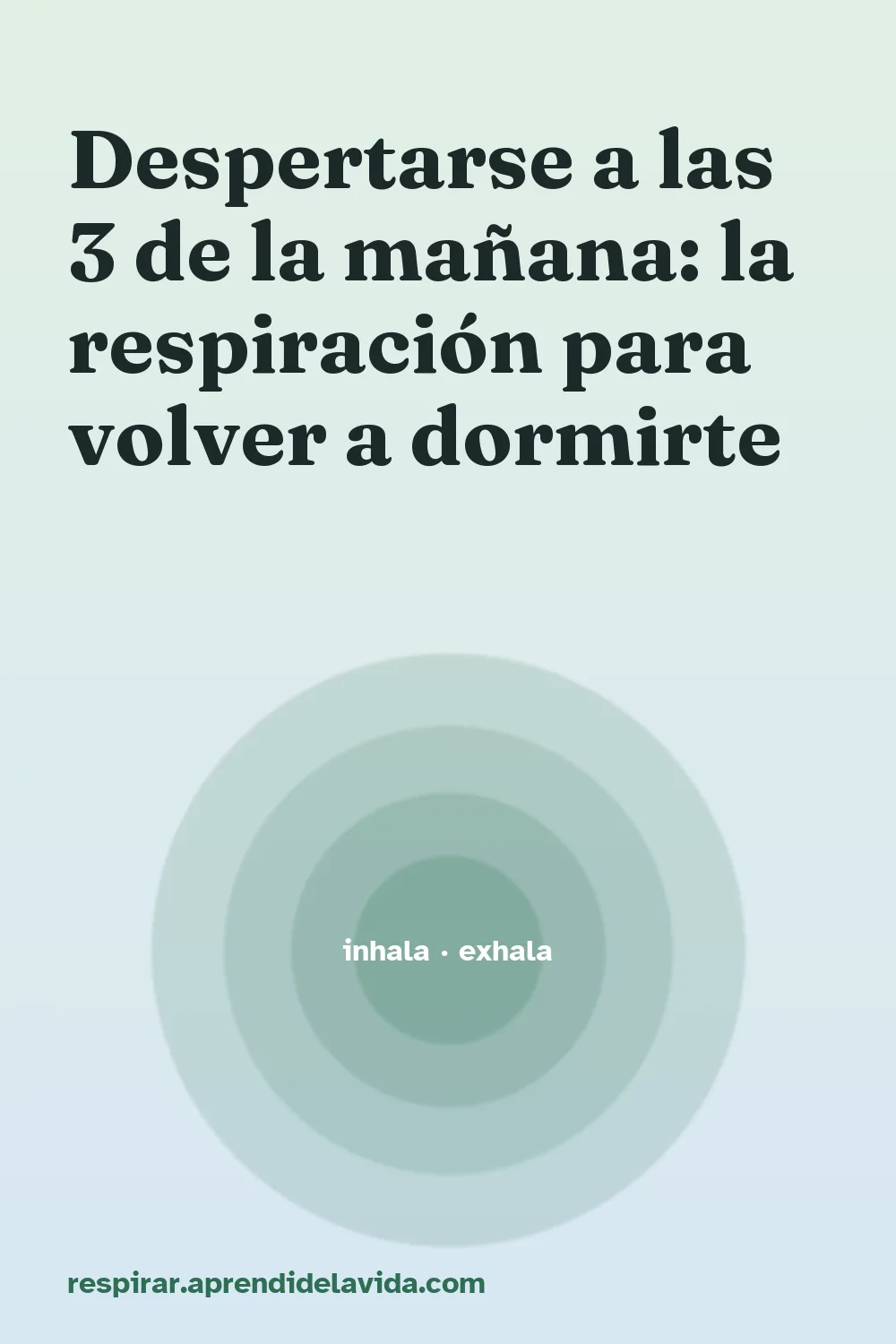 Despertarse a las 3 de la mañana: la respiración para volver a dormirte