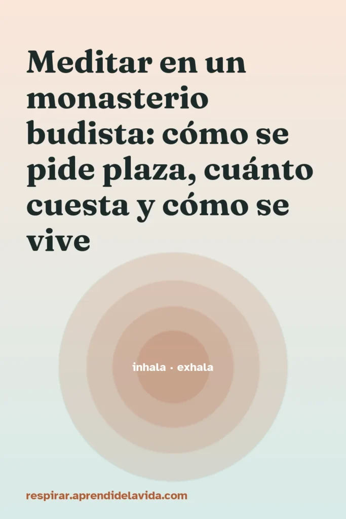meditar monasterio budista pide