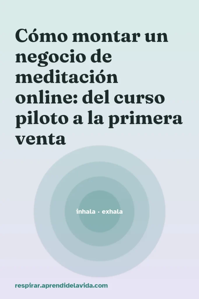 montar negocio meditacion online