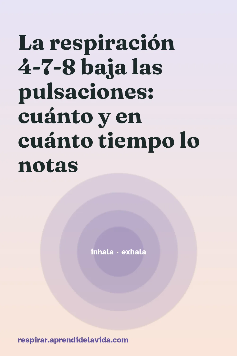 La respiración 4-7-8 baja las pulsaciones: cuánto y en cuánto tiempo lo notas