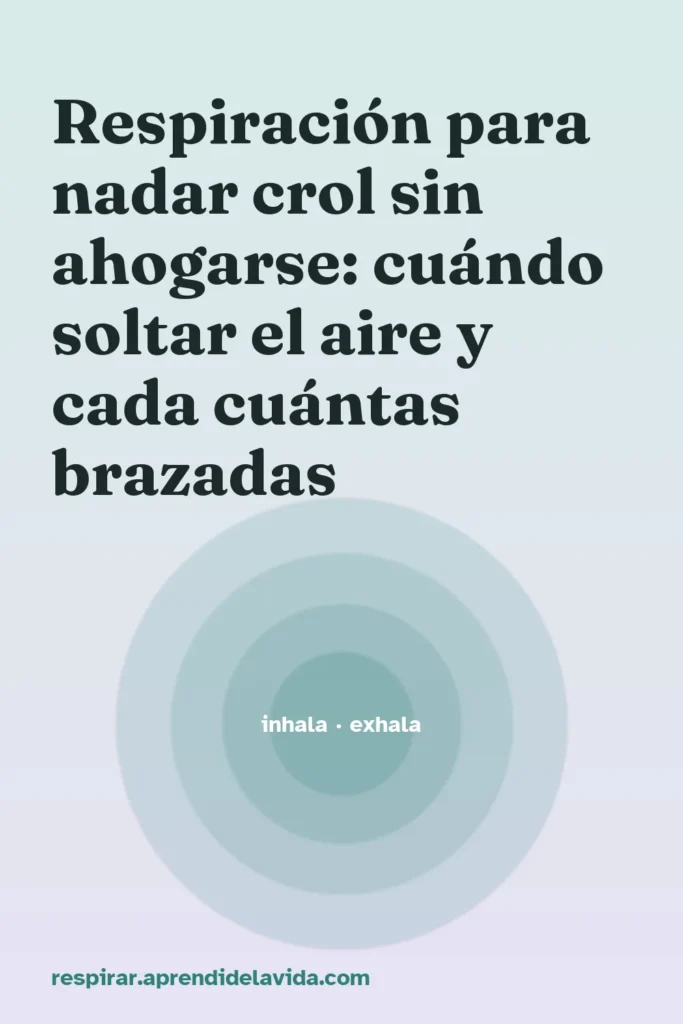 respiracion nadar crol ahogarse