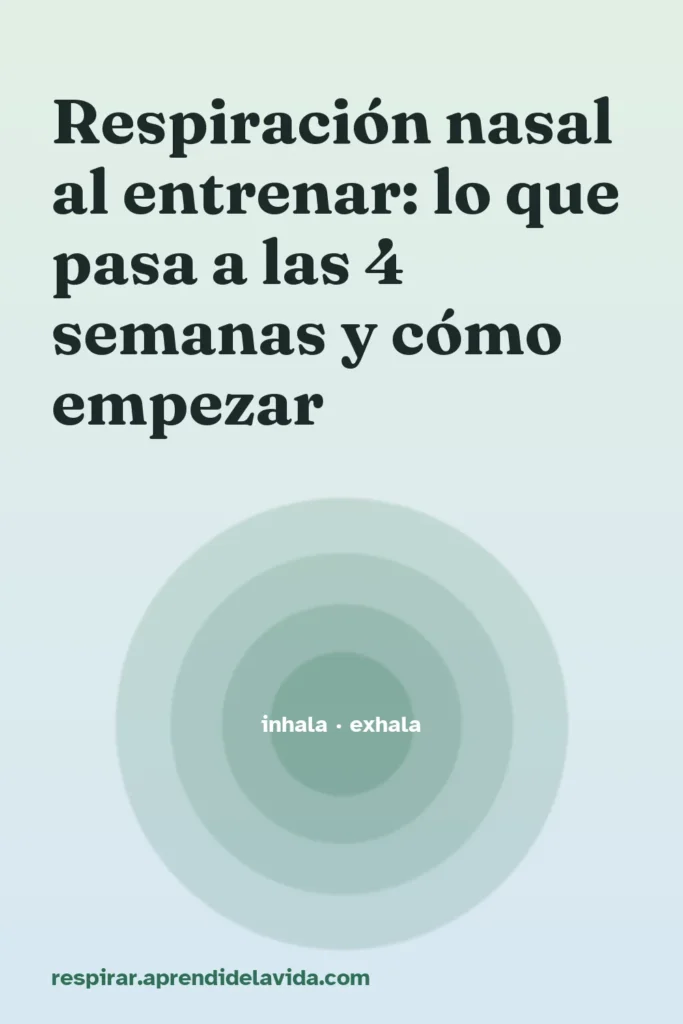 respiracion nasal entrenar pasa