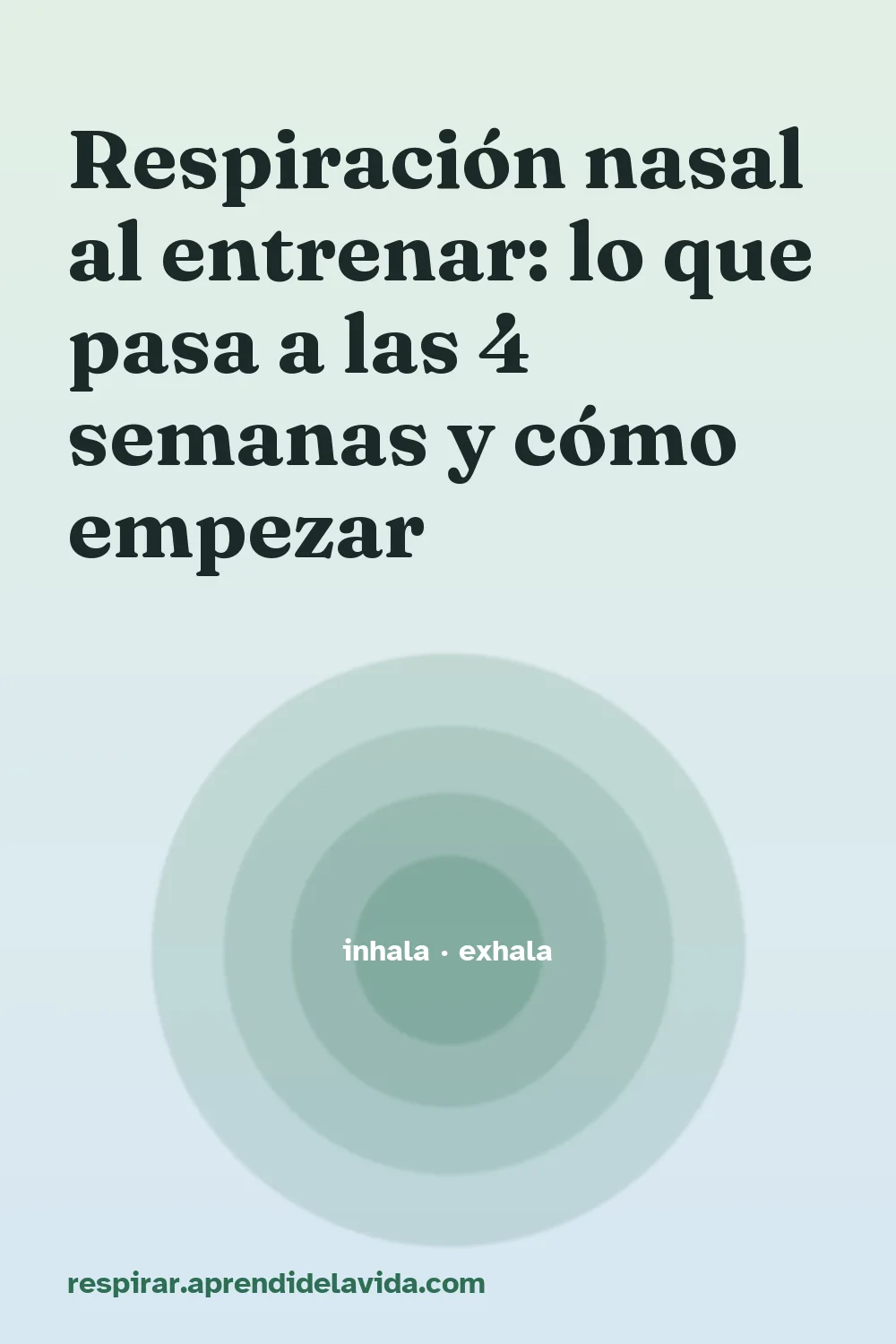 Respiración nasal al entrenar: lo que pasa a las 4 semanas y cómo empezar